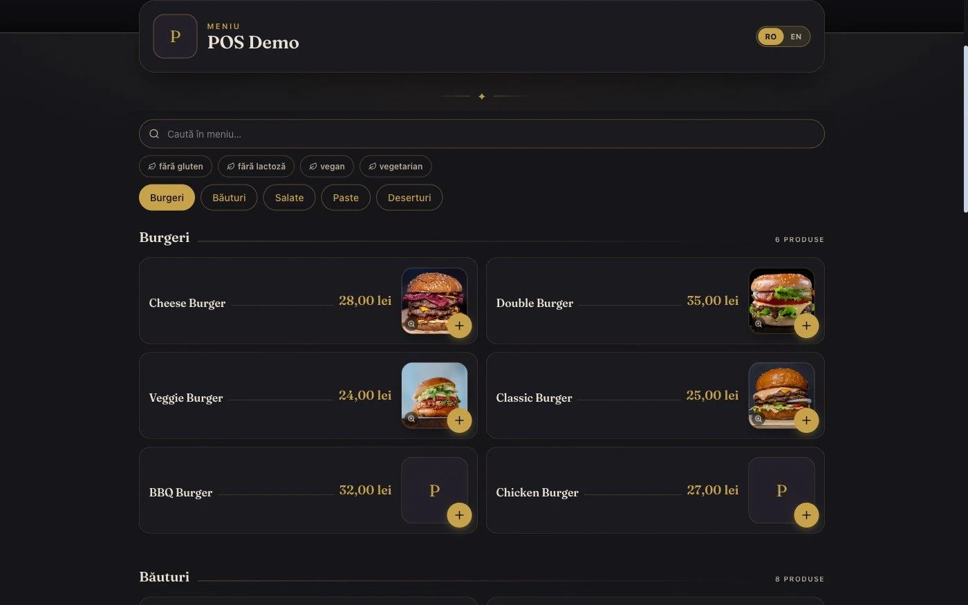 Customer ordering website on your own domain
